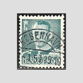 FRIMRKER DANMARK | 1948-50 - AFA 313 - Fr. IX 60 re blgrn - Lux Stemplet