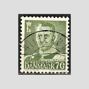 FRIMRKER DANMARK | 1950 - AFA 324 - Fr. IX 70 re mrkgrn - Lux Stemplet
