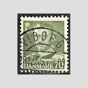 FRIMRKER DANMARK | 1950 - AFA 324 - Fr. IX 70 re mrkgrn - Lux Stemplet Viborg
