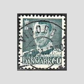 FRIMRKER DANMARK | 1948-50 - AFA 313 - Fr. IX 60 re blgrn - Lux Stemplet Viborg