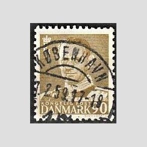 FRIMRKER DANMARK | 1952-53 - AFA 342 - Fr. IX 90 re oliven - Lux Stemplet