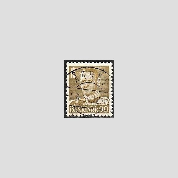 FRIMRKER DANMARK | 1952-53 - AFA 342 - Fr. IX 90 re oliven - Lux Stemplet rhus