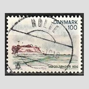 FRIM�RKER DANMARK | 1975 - AFA 599 - S�nderjylland - 100 �re flerfarvet - Pragt Stemplet