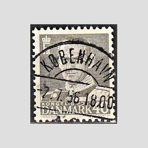 FRIMRKER DANMARK | 1950 - AFA 322 - Fr. IX 40 re gr - Lux Stemplet Kbenhavn