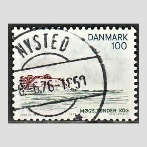 FRIM�RKER DANMARK | 1975 - AFA 599 - S�nderjylland - 100 �re flerfarvet - Pragt Stemplet Nysted