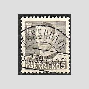 FRIMRKER DANMARK | 1952-53 - AFA 340 - Fr. IX 65 re gr - Lux Stemplet Kbenhavn
