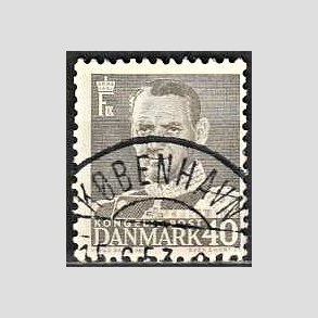 FRIMRKER DANMARK | 1950 - AFA 322 - Fr. IX 40 re gr - Lux Stemplet