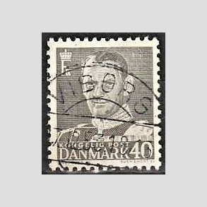 FRIMRKER DANMARK | 1950 - AFA 322 - Fr. IX 40 re gr - Lux Stemplet