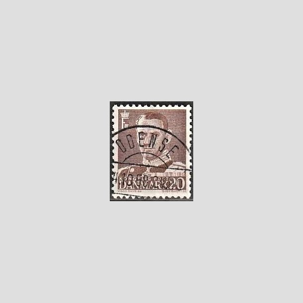 FRIMRKER DANMARK | 1950 - AFA 320 - Fr. IX 20 re brun - Lux Stemplet