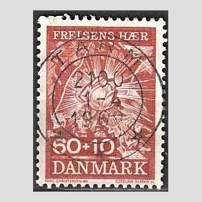 FRIMRKER DANMARK | 1967 - AFA 467 - Frelsens Hr - 60 + 10 re brunrd - Pragt Stemplet Tarm