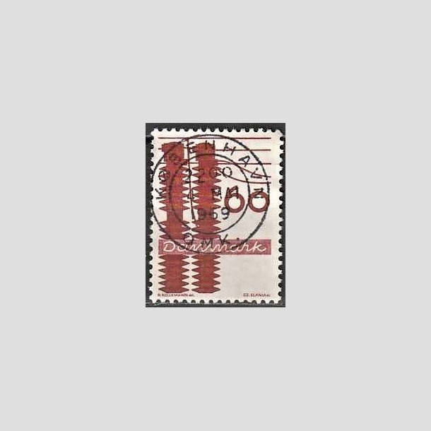 FRIMRKER DANMARK | 1968 - AFA 475 - Danmarks industri - 60 re rdbrun - Pragt Stemplet