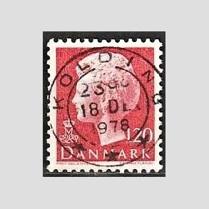 FRIMRKER DANMARK | 1977 - AFA 646 - Dronning Margrethe - 120 re rd - Pragt Stemplet Kolding
