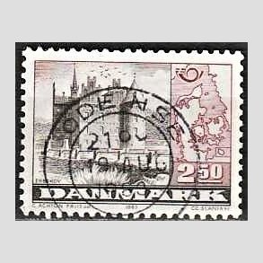 FRIM�RKER DANMARK | 1983 - AFA 769 - F�llesnordisk udgave - 2,50 Kr. r�d/brun - Pragt Stemplet