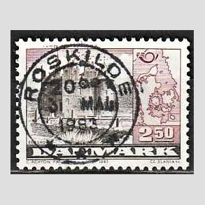FRIM�RKER DANMARK | 1983 - AFA 769 - F�llesnordisk udgave - 2,50 Kr. r�d/brun - Pragt Stemplet
