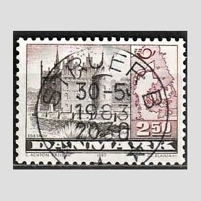 FRIM�RKER DANMARK | 1983 - AFA 769 - F�llesnordisk udgave - 2,50 Kr. r�d/brun - Pragt Stemplet