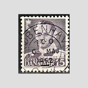 FRIMRKER DANMARK | 1950 - AFA 319 - Fr. IX 15 re grviolet - Lux Stemplet 