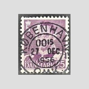 FRIMRKER DANMARK | 1955 - AFA 360 - Fr. IX 25 re violet - Lux Stemplet