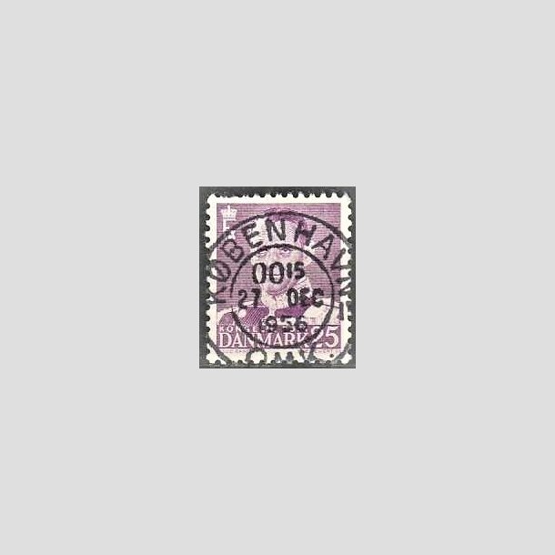 FRIMRKER DANMARK | 1955 - AFA 360 - Fr. IX 25 re violet - Lux Stemplet