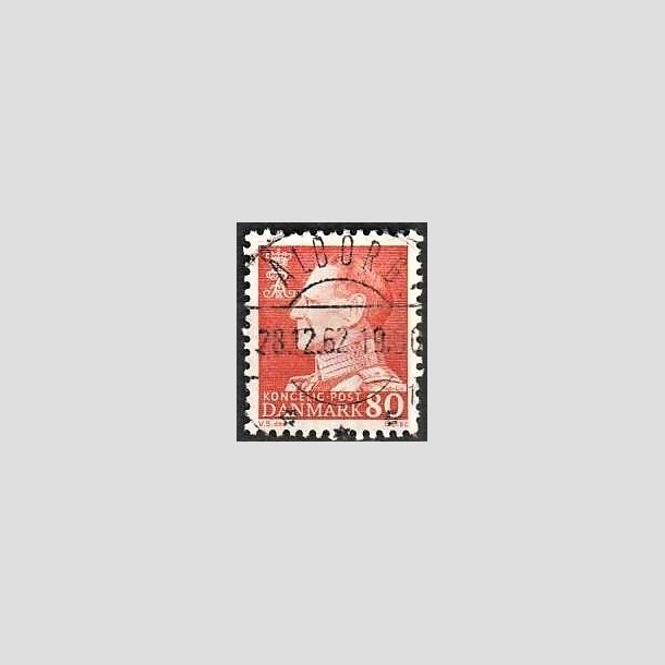 FRIMRKER DANMARK | 1961-62 - AFA 400 - Fr. IX 80 re orangegul - Lux Stemplet