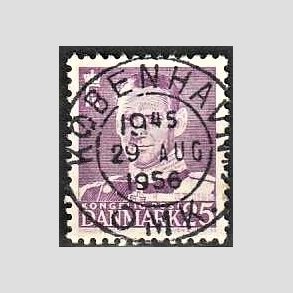 FRIMRKER DANMARK | 1955 - AFA 360 - Fr. IX 25 re violet - Lux Stemplet Kbenhavn