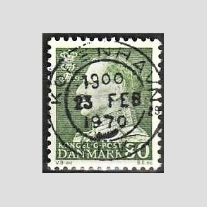 FRIMRKER DANMARK | 1967 - AFA 462F - Fr. IX 80 re grn - Lux Stemplet Kbenhavn