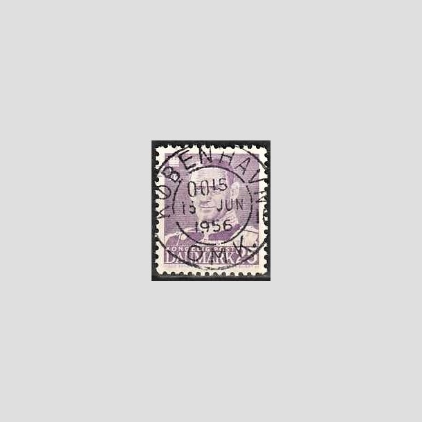 FRIMRKER DANMARK | 1955 - AFA 360 - Fr. IX 25 re violet - Lux Stemplet Kbenhavn