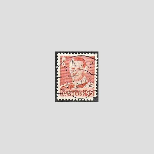 FRIMRKER DANMARK | 1952-53 - AFA 343 - Fr. IX 95 re orangerd - Lux Stemplet 