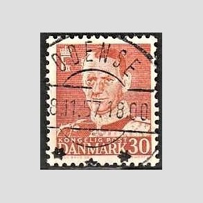 FRIMRKER DANMARK | 1952-53 - AFA 337 - Fr. IX 30 re rd - Lux Stemplet Odense