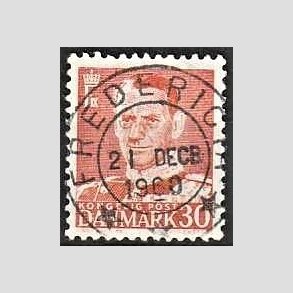 FRIMRKER DANMARK | 1952-53 - AFA 337 - Fr. IX 30 re rd - Lux Stemplet Fredericia