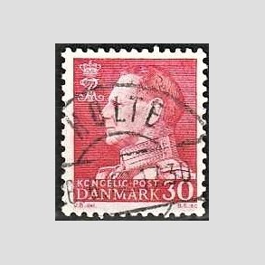 FRIMRKER DANMARK | 1961-62 - AFA 394 - Fr. IX 30 re rd - Lux Stemplet