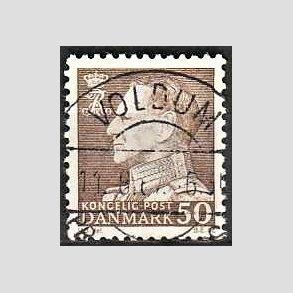 FRIMRKER DANMARK | 1967 - AFA 460 - Fr. IX 50 re brun - Lux Stemplet Voldum