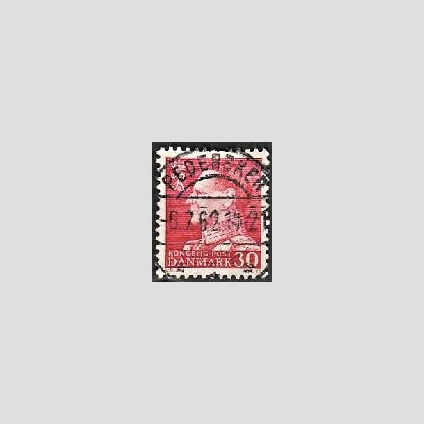 FRIMRKER DANMARK | 1961-62 - AFA 394 - Fr. IX 30 re rd - Lux Stemplet Pedersker