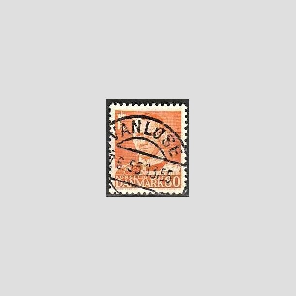 FRIMRKER DANMARK | 1952-53 - AFA 341 - Fr. IX 80 re orange - Lux Stemplet Vanlse