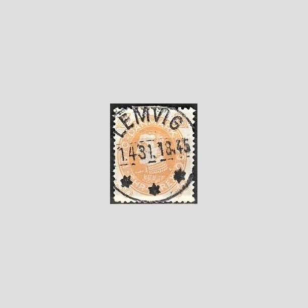 FRIMRKER DANMARK | 1930 - AFA 193 - Chr. X 60 r 30 re gul - Lux Stemplet