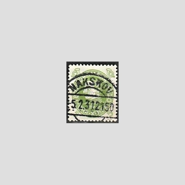 FRIMRKER DANMARK | 1930 - AFA 186 - Chr. X 60 r 5 re lysgrn - Lux Stemplet Nakskov