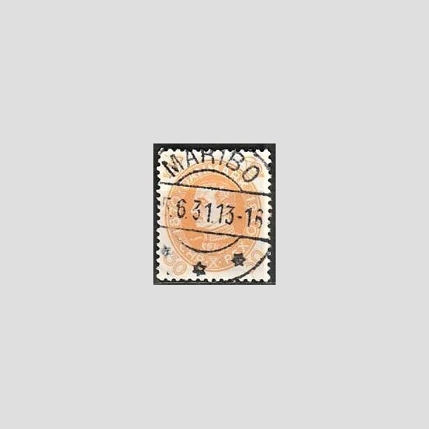 FRIMRKER DANMARK | 1930 - AFA 193 - Chr. X 60 r 30 re gul - Lux Stemplet