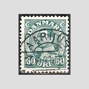 FRIMRKER DANMARK | 1934 - AFA 210 - Chr. X 60 re blgrn - Lux Stemplet