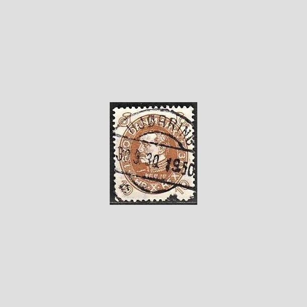 FRIMRKER DANMARK | 1930 - AFA 189 - Chr. X 60 r 10 re brun - Lux Stemplet Hjrring