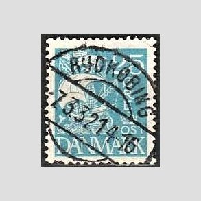 FRIM�RKER DANMARK | 1927 - AFA 171 - Karavel 25 �re bl� - Lux Stemplet Rudk�bing