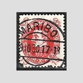 FRIMRKER DANMARK | 1930 - AFA 190 - Chr. X 60 r 15 re rd - Lux Stemplet
