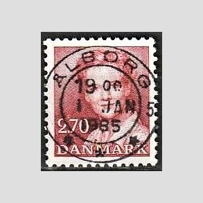 FRIMRKER DANMARK | 1984 - AFA 790 - Dronning Margrethe - 2,70 Kr. rd - Pragt Stemplet lborg