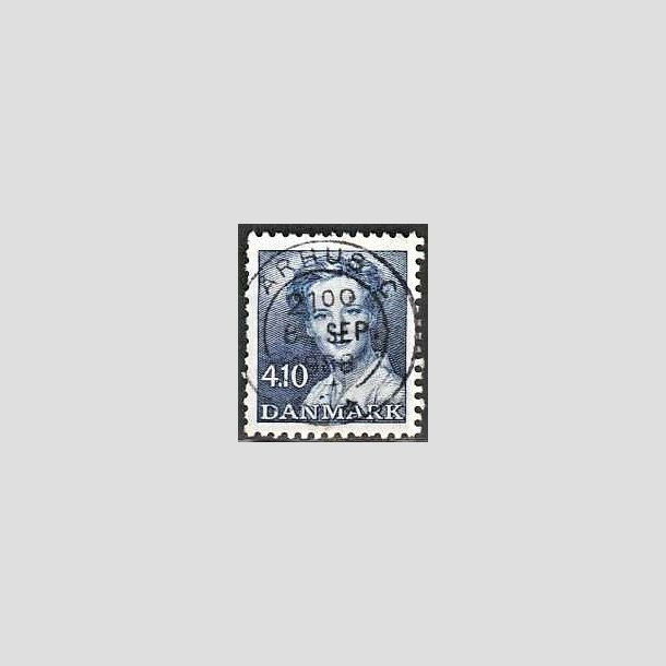 FRIMRKER DANMARK | 1988 - AFA 898 - Dronning Margrethe - 4,10 Kr. bl - Pragt Stemplet