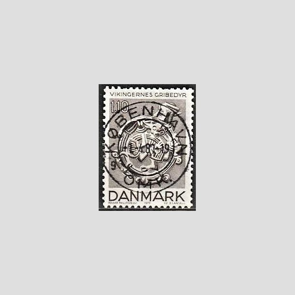 FRIMRKER DANMARK | 1979 - AFA 684 - Vikingetiden - 1,10 Kr. brun - Pragt Stemplet