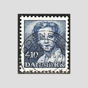 FRIMRKER DANMARK | 1988 - AFA 898 - Dronning Margrethe - 4,10 Kr. bl - Pragt Stemplet