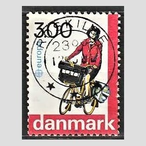 FRIM�RKER DANMARK | 1988 - AFA 911 - Europam�rker - 3,00 Kr. flerfarvet - Pragt Stemplet Roskilde