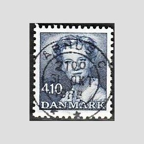 FRIMRKER DANMARK | 1988 - AFA 898 - Dronning Margrethe - 4,10 Kr. bl - Pragt Stemplet