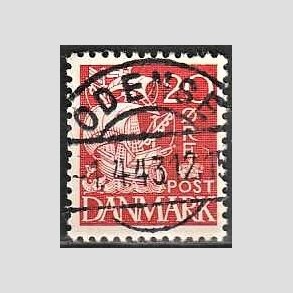 FRIM�RKER DANMARK | 1940 - AFA 258 - Karavel 20 �re r�d Type II - Lux Stemplet 