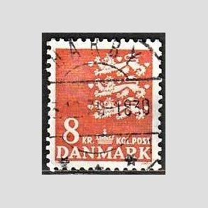 FRIMRKER DANMARK | 1979 - AFA 681 - Rigsvben 8 Kr. orange - Pragt Stemplet Hrby