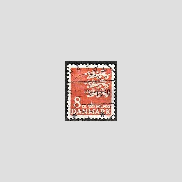 FRIMRKER DANMARK | 1979 - AFA 681 - Rigsvben 8 Kr. orange - Pragt Stemplet Hrby