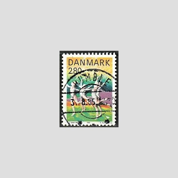 FRIMRKER DANMARK | 1985 - AFA 836 - Sport - 2,80 Kr. flerfarvet - Pragt Stemplet Humble